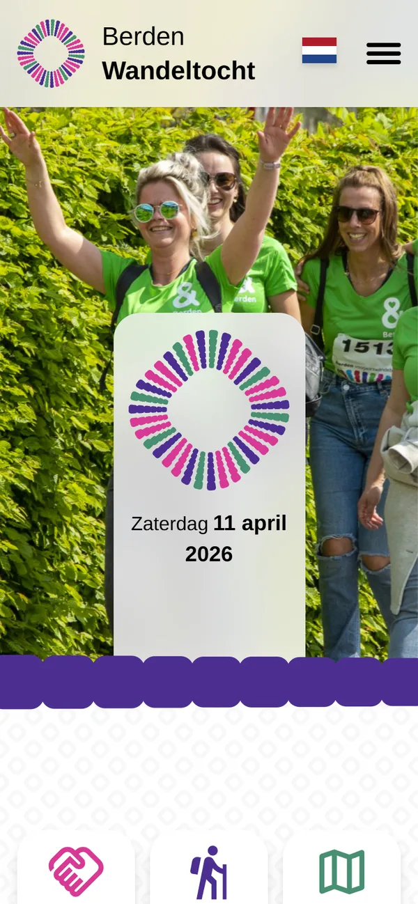 berdenwandeltocht.nl op mobiel